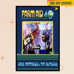 Dave Matthews Band Live Concert September 20 2025 Minneapolis Poster